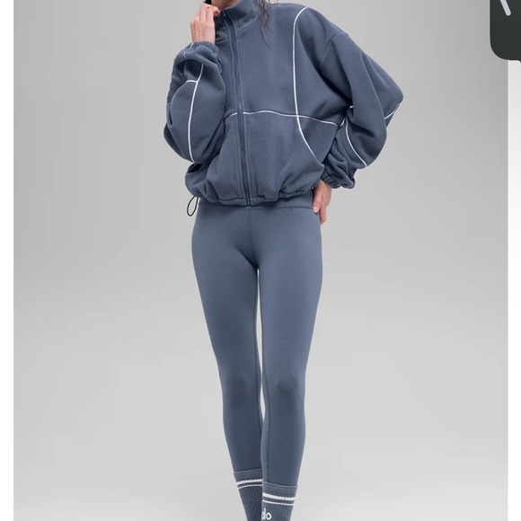 ALO Yoga Bluestone Fleece Jacket - Picture 2 of 5